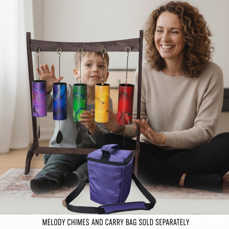 5pc Walnut Stand for Melody Chimes