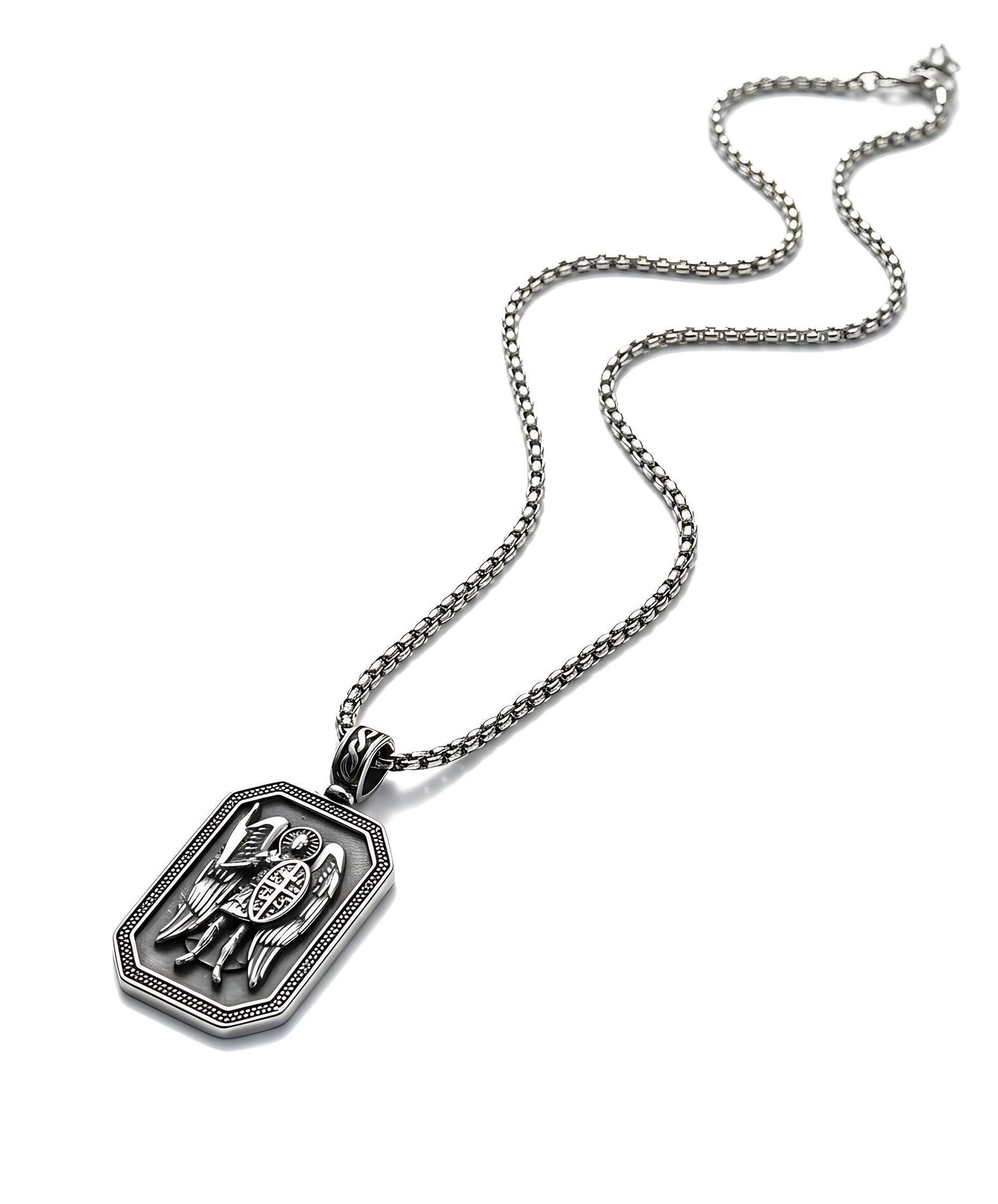 Archangel St. Michael Mystical Beauty Charm Necklace: Unique Gift For Him or Her, Spiritual Symbols