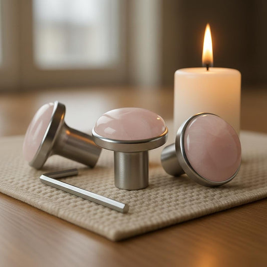 GemBoot Attenuator - Single, 2-Pack, 3-Pack - Rose Quartz, Amethyst - Cabochon, Massage, Biofield