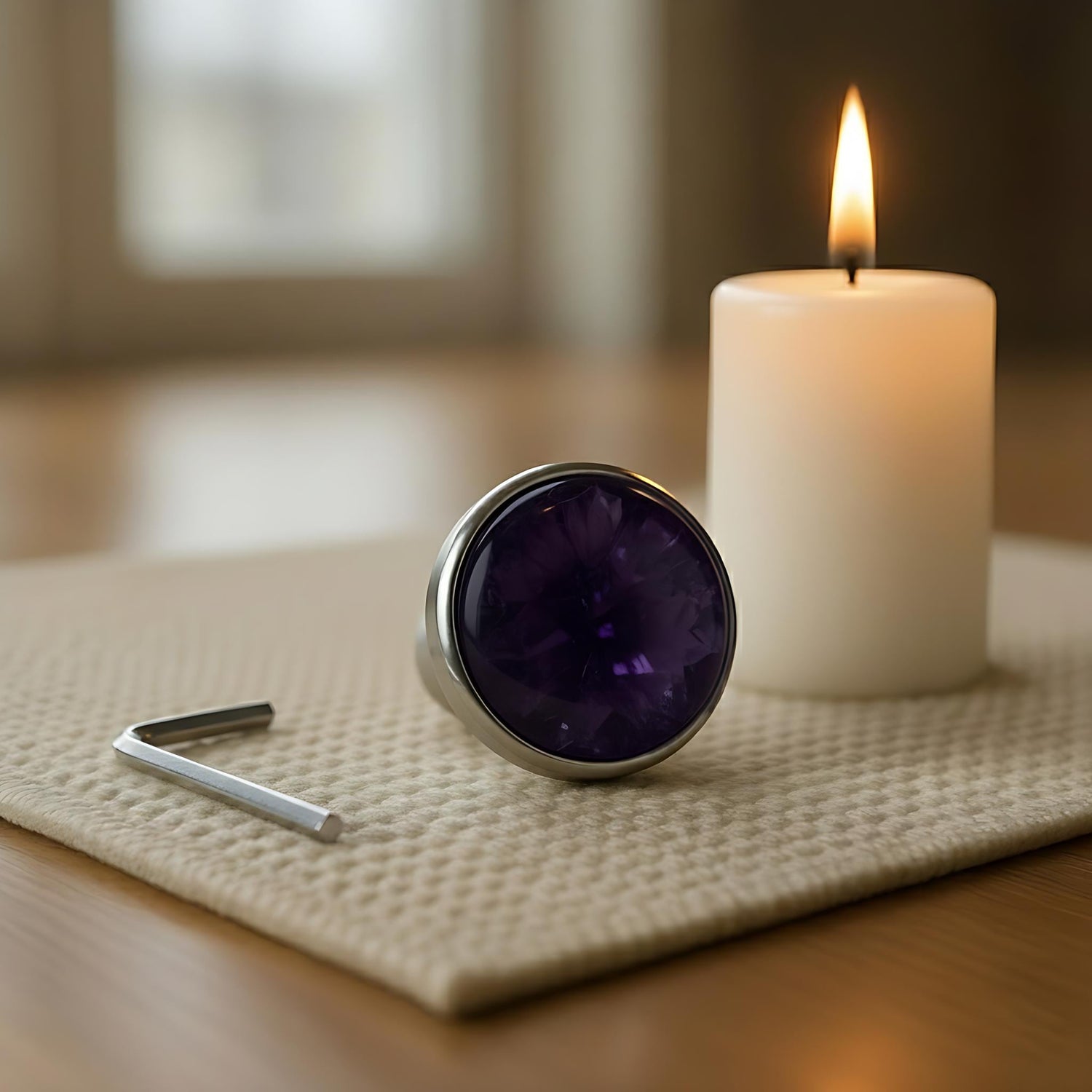 GemBoot Attenuator - Single, 2-Pack, 3-Pack - Rose Quartz, Amethyst - Cabochon, Massage, Biofield
