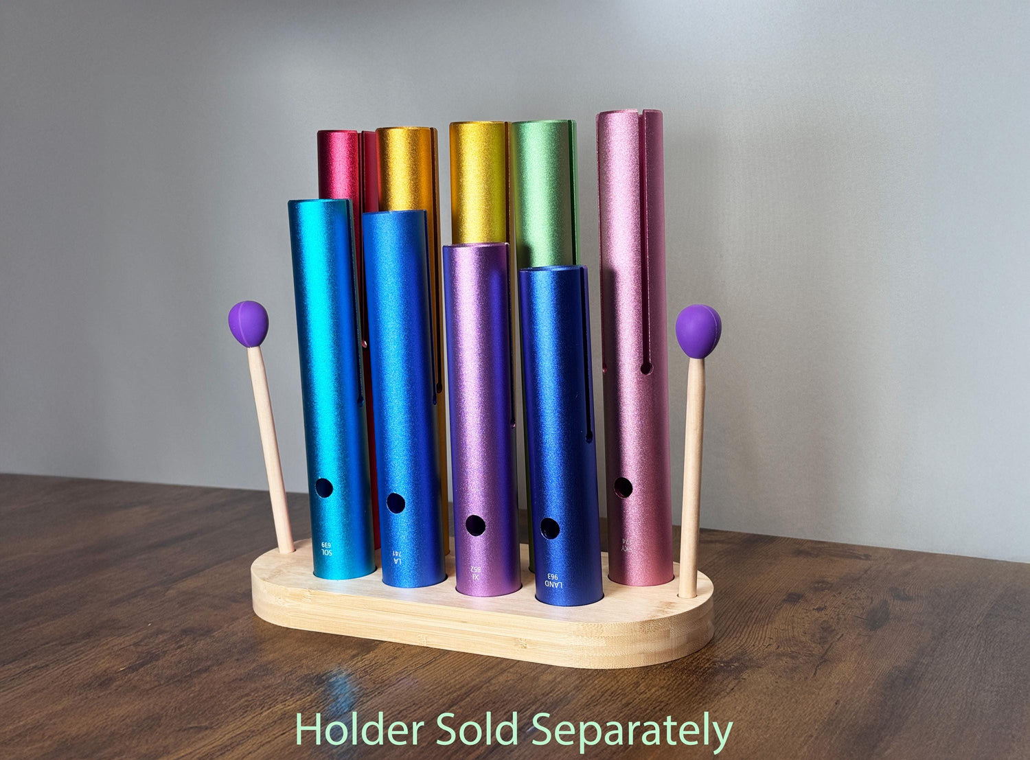 Solfeggio Tubes - Full Set Of 9 Frequencies For Vibration, Strikers