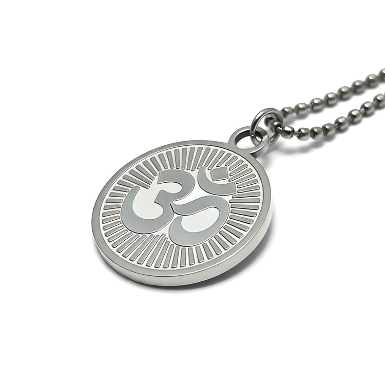 OM with Rays of Light Mystical Beauty Charm Necklace: Unique Gift For Him or Her, Spiritual Symbols
