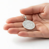 OM with Rays of Light Mystical Beauty Charm Necklace: Unique Gift For Him or Her, Spiritual Symbols