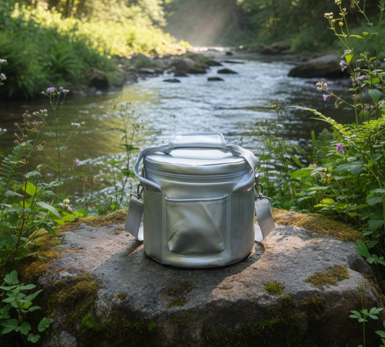 12" Aurora Premium Clear Crystal Singing Bowl w/ Tuning Fork, Suede Striker, Cushion, O-Ring, and Silver Padded Case