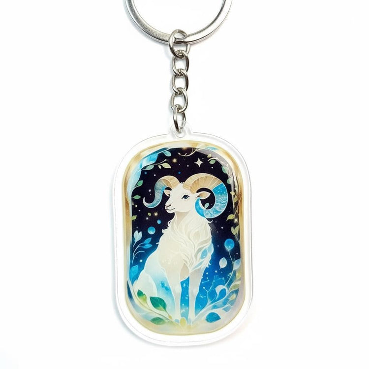 Aries Charm - Mystical Acrylic Keychain: Unique Gift For Him or Her, Spiritual Symbols