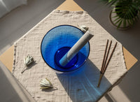 3rd Eye Soft Light - 432 Hz Perfect Pitch Clear Quartz 7" A-Note Singing Bowl - Suede Striker, O-Ring, and Padded Carry Case