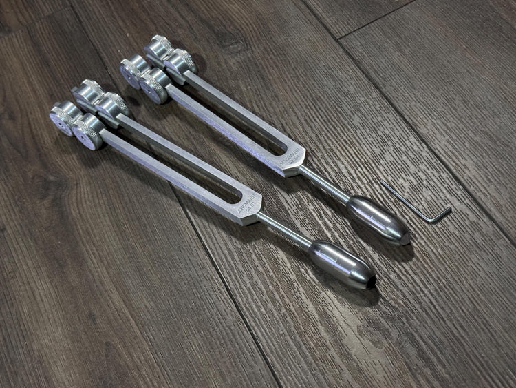 54.81Hz and 62.64Hz Theta Binaural Schumann Set - 7.83Hz Binaural Beat Entrainment - Crystal Attenuator Handle Extender - Silver