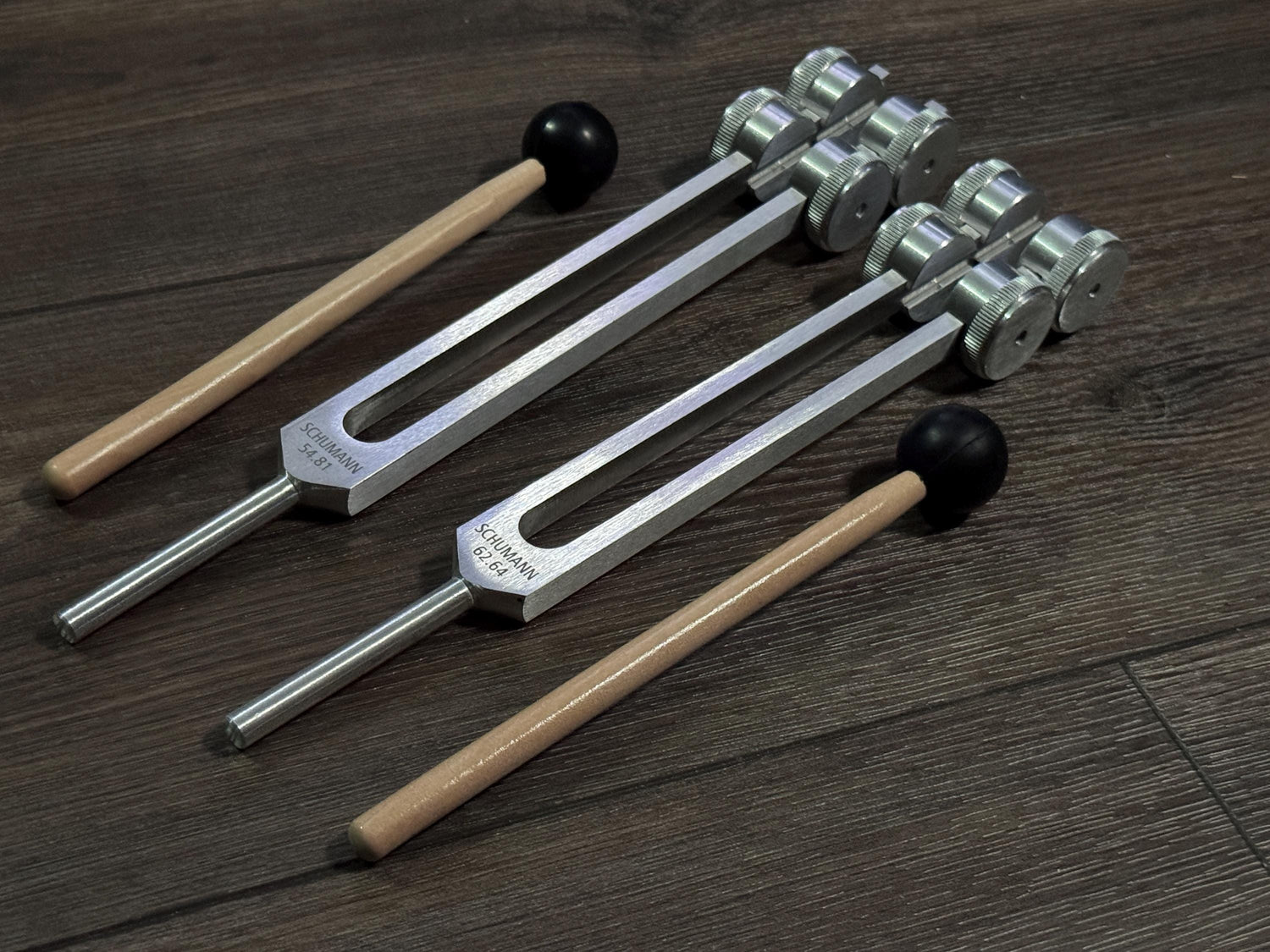 54.81Hz and 62.64Hz Theta Binaural Schumann Set - 7.83Hz Binaural Beat Entrainment - Crystal Attenuator Handle Extender - Silver