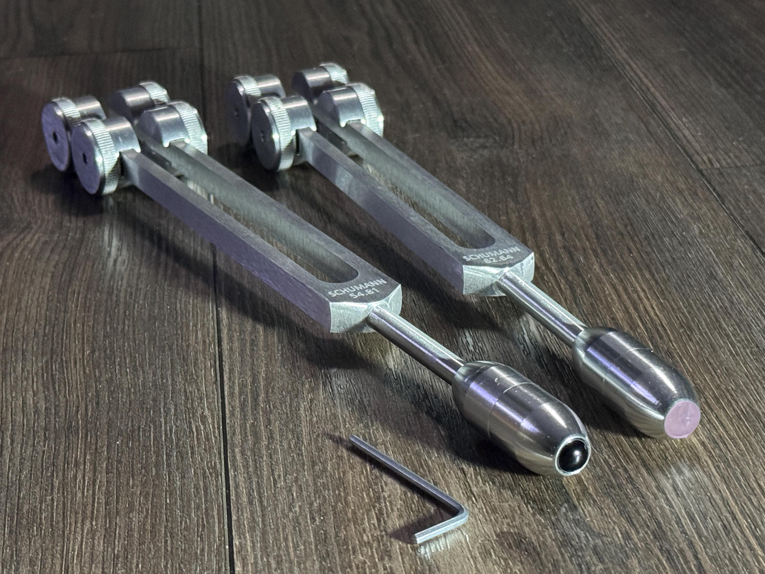 54.81Hz and 62.64Hz Theta Binaural Schumann Set - 7.83Hz Binaural Beat Entrainment - Crystal Attenuator Handle Extender - Silver