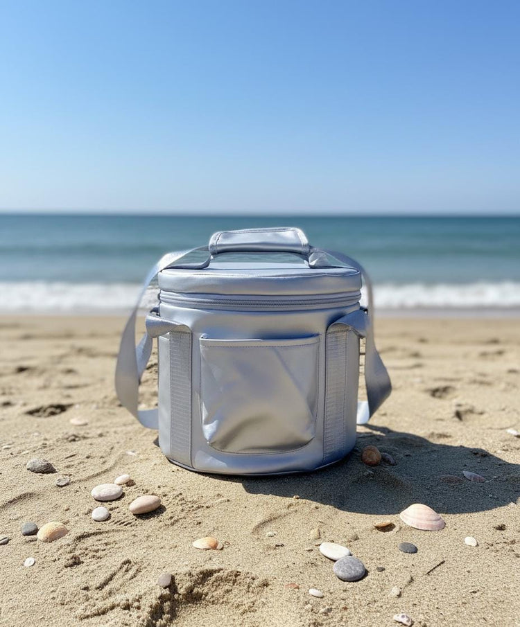 Radiant Sky Throat Chakra Perfect Pitch 432 Hz Clear Quartz 7.5" G-Note Singing Bowl - Suede Striker, O-Ring, and Padded Carry Case