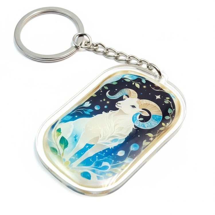 Aries Charm - Mystical Acrylic Keychain: Unique Gift For Him or Her, Spiritual Symbols