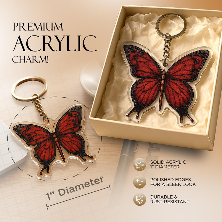 Gemini Charm - Mystical Acrylic Keychain: Unique Gift For Him or Her, Spiritual Symbols