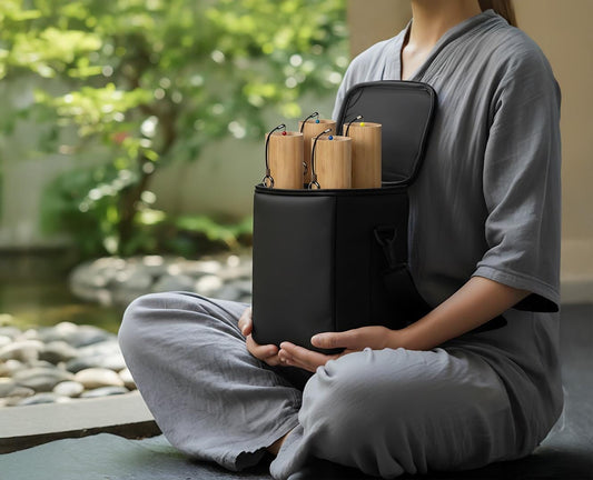 Myriad Melodies' Padded Case for Chimes - Premium Padded Case - Padded Walls for Protection - One Size Fits All - Wind Chimes