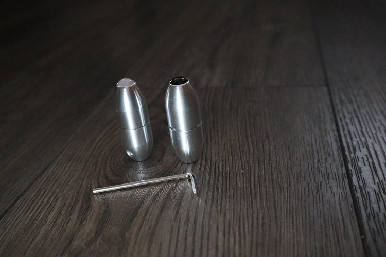 Single, 2-Pack, 3-Pack - Crystal Massage Attenuator Handle for Tuning Forks - Rose Quartz, Black Onyx - Meridian Lines, Massage, Biofield