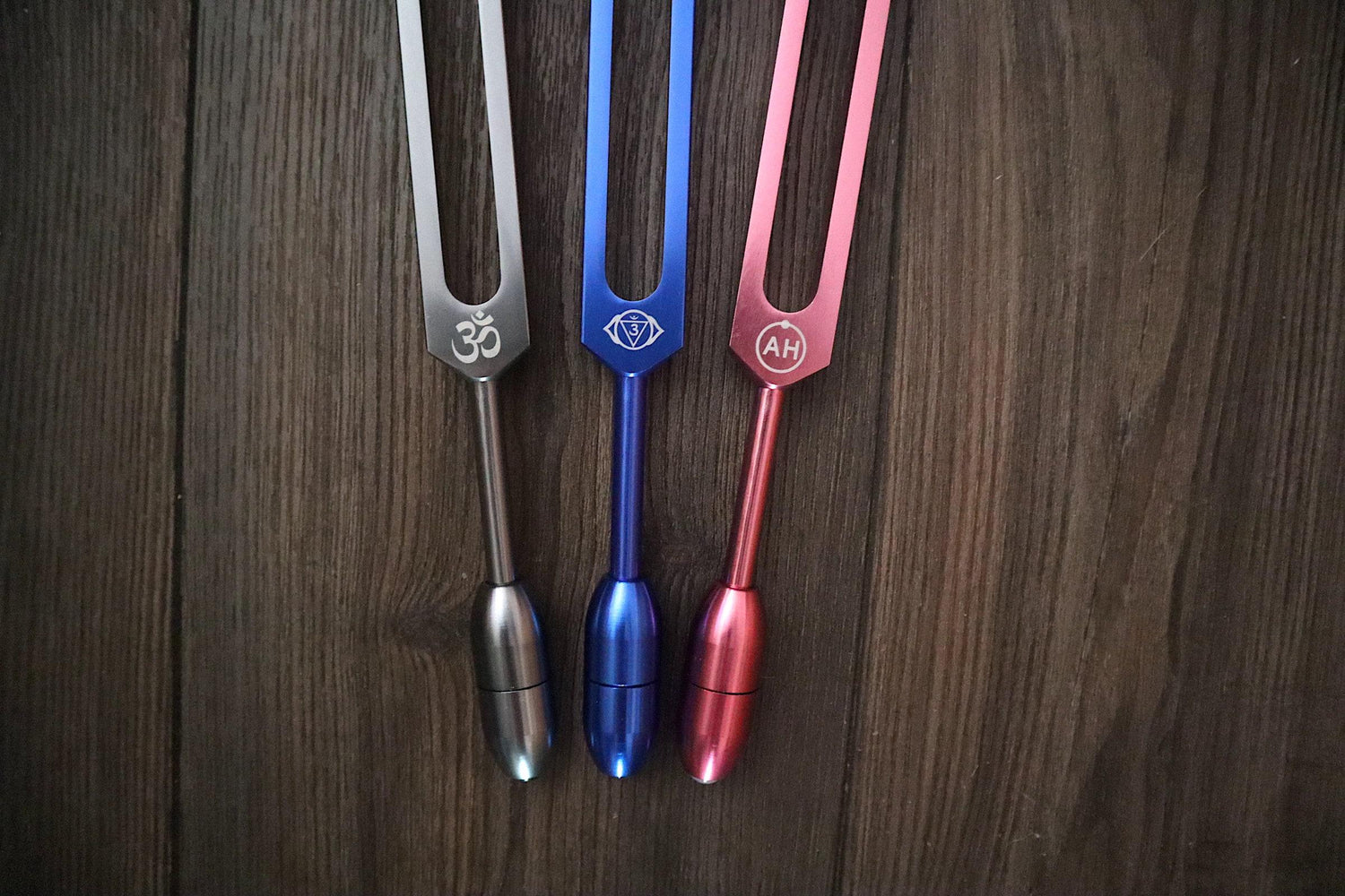 Myriad Melodies' Professionally Tuned .25 Secret Solfeggio and 10pc Crystal Massage Attenuator Handle Set - Classic 9pc Set