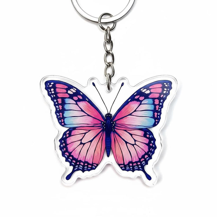 Watercolor Butterfly Charm - Mystical Acrylic Keychain: Unique Gift For Him or Her, Spiritual Symbols