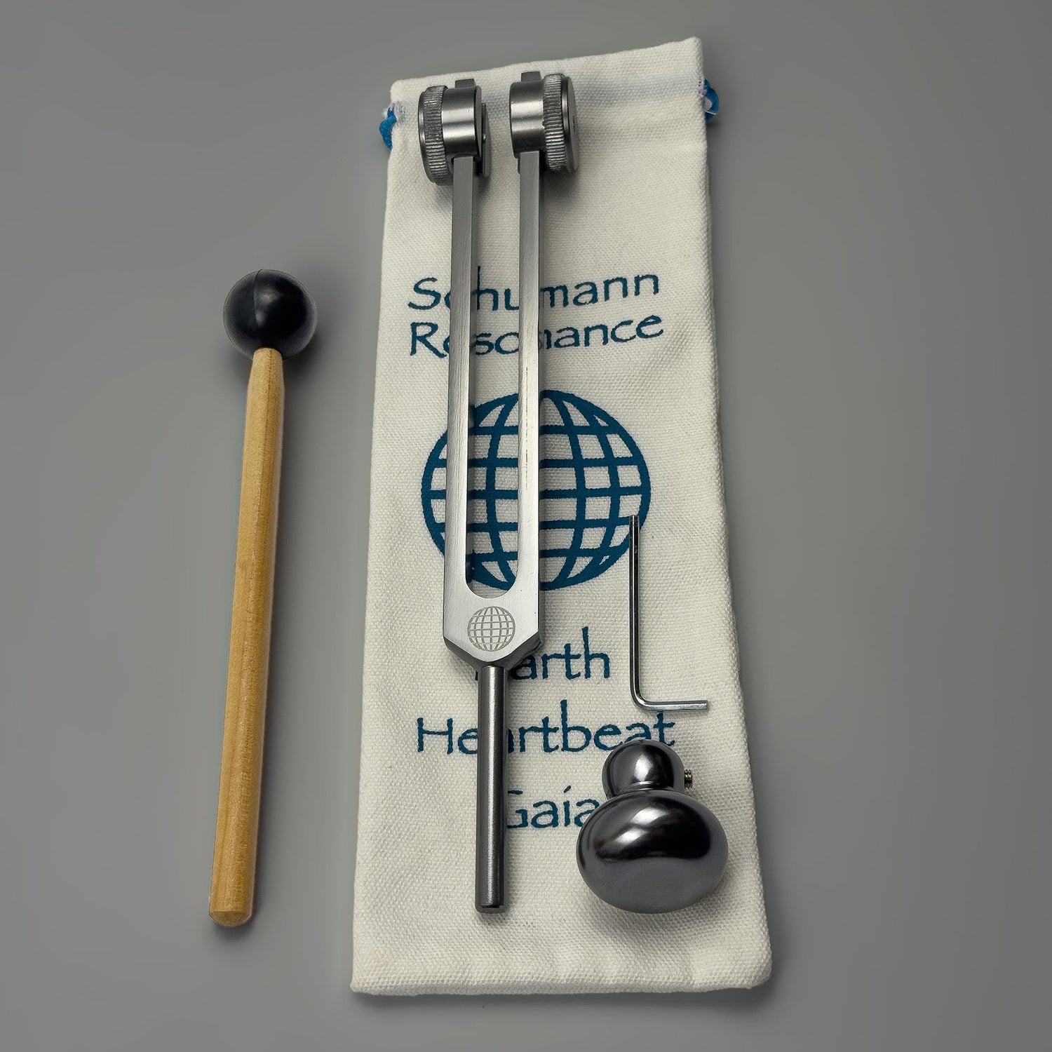 Schumann 93.96 Hz Tuning Fork with Premium Weighted Boot Attachment for Acupressure, Bone-tuning, and Cranial Stimulation