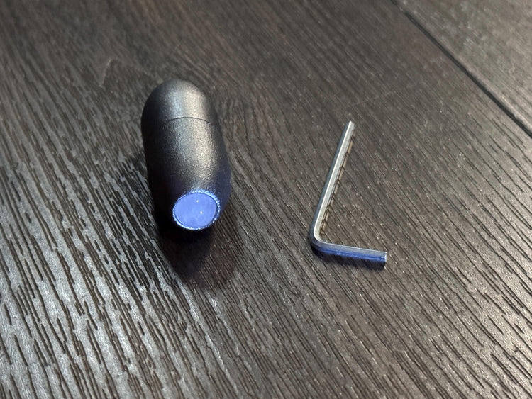 Earthy Gray and Matte Gray Single, 2-Pack, 3-Pack - Crystal Handle Extender for Tuning Forks - Rose Quartz, Black Onyx, Green Aventurine