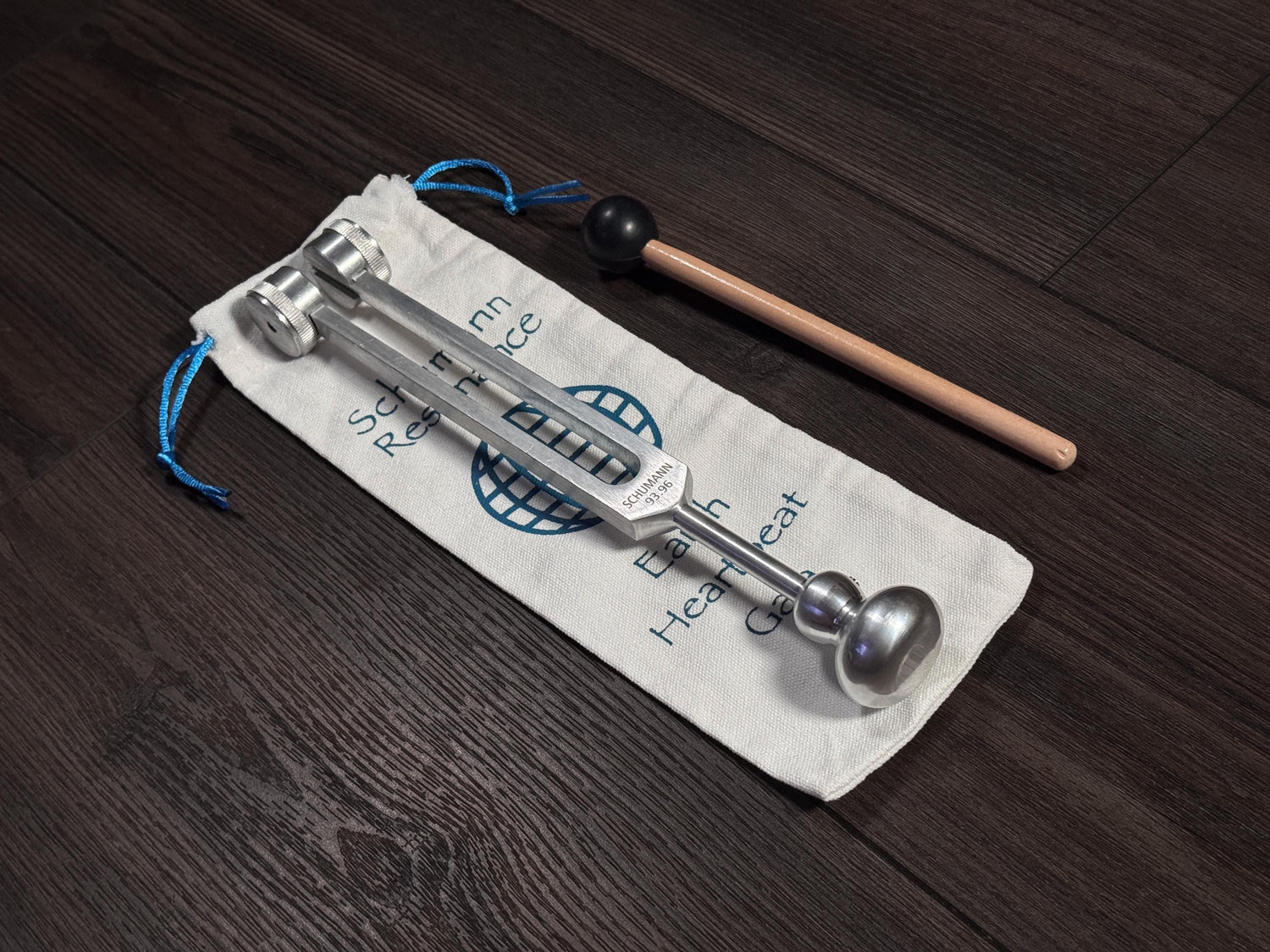 Schumann 93.96 Hz Tuning Fork with Premium Weighted Boot Attachment for Acupressure, Bone-tuning, and Cranial Stimulation