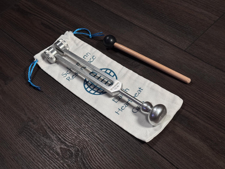 Schumann 93.96 Hz Tuning Fork with Premium Weighted Boot Attachment for Acupressure, Bone-tuning, and Cranial Stimulation
