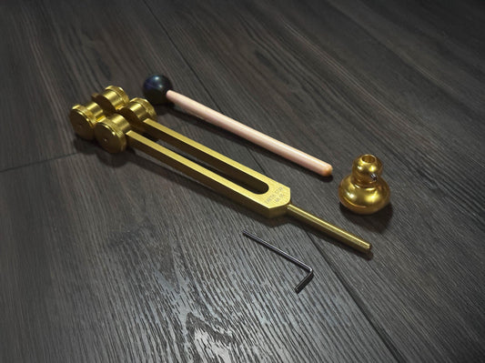 Myriad Melodies' Earth Star 68.05 Hz Tuning Fork with Premium Weighted Boot for Reflexology, Acupressure, and Bone-tuning Techniques
