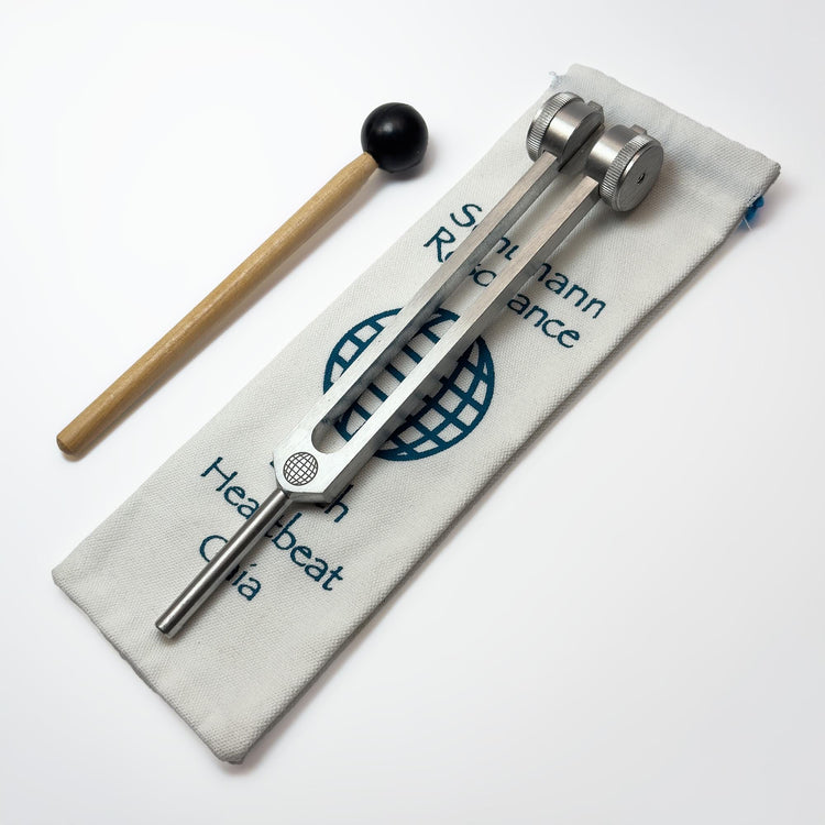 Schumann 93.96 Hz Tuning Fork with Premium Weighted Boot Attachment for Acupressure, Bone-tuning, and Cranial Stimulation