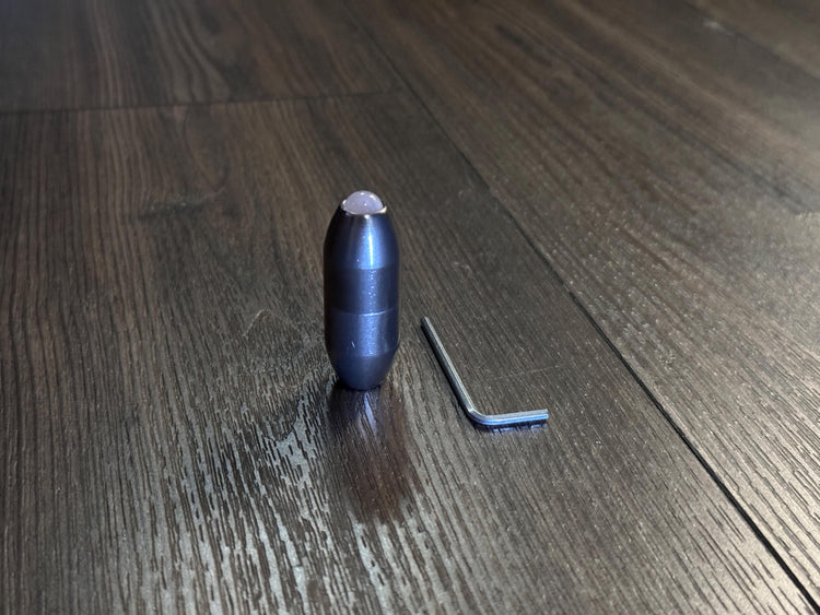 Earthy Gray and Matte Gray Single, 2-Pack, 3-Pack - Crystal Handle Extender for Tuning Forks - Rose Quartz, Black Onyx, Green Aventurine