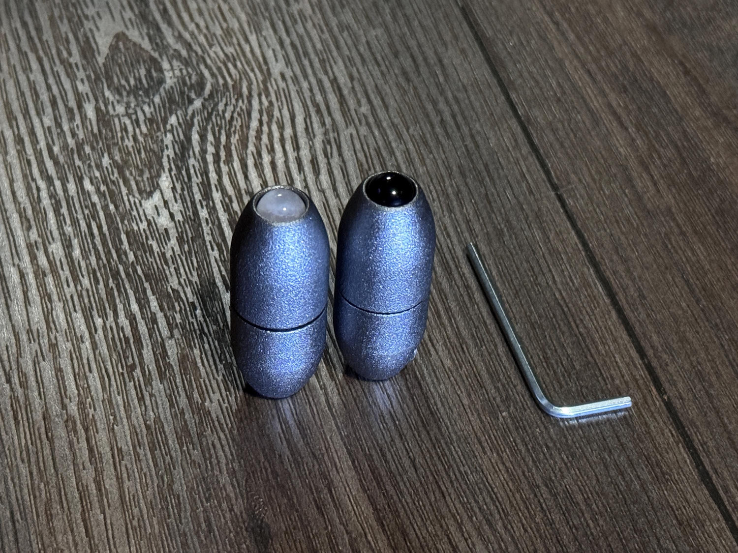 Earthy Gray and Matte Gray Single, 2-Pack, 3-Pack - Crystal Handle Extender for Tuning Forks - Rose Quartz, Black Onyx, Green Aventurine