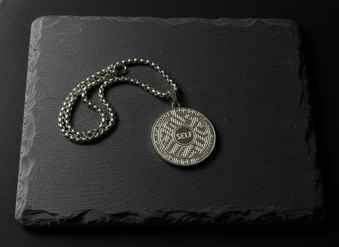 Finding Your Self Mystical Beauty Charm Necklace: Unique Gift For Him or Her, Spiritual Symbols