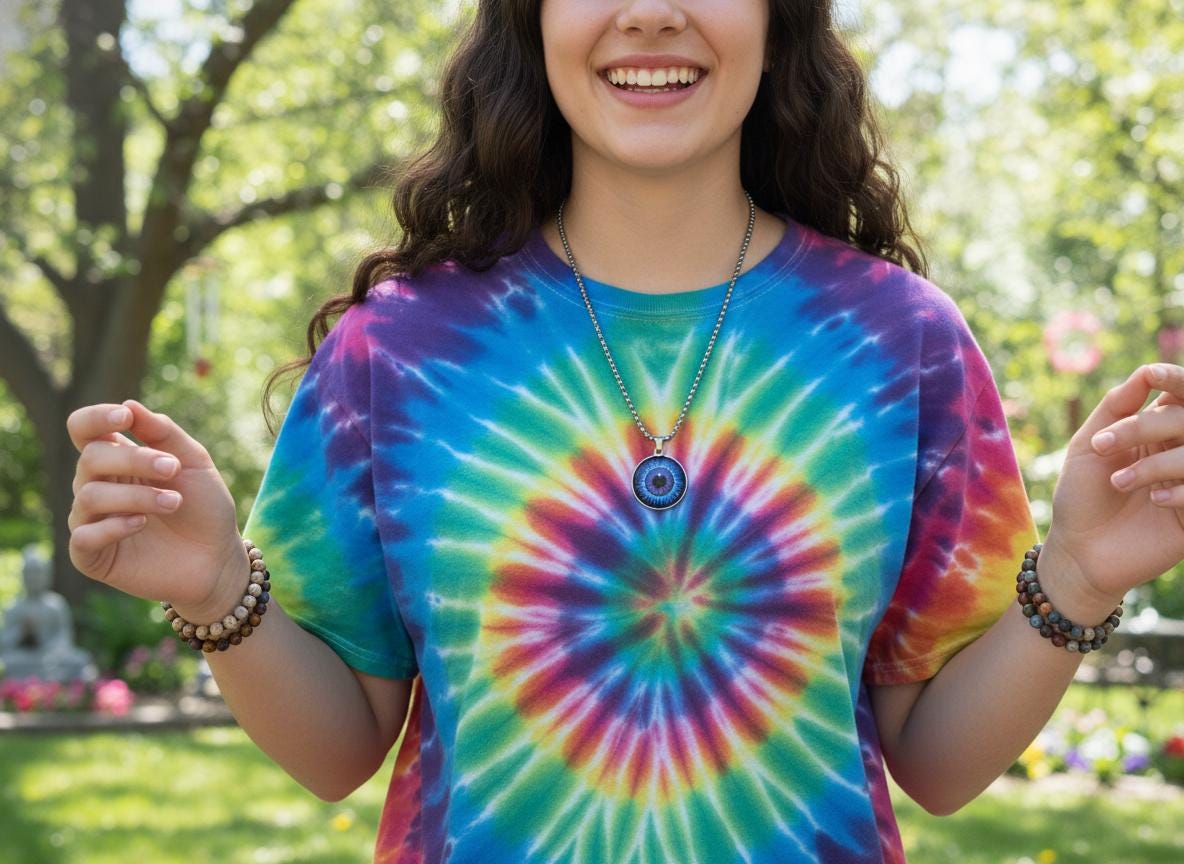 Third Eye Vision Mystical Beauty Charm Necklace: Unique Gift For Him or Her, Spiritual Symbols