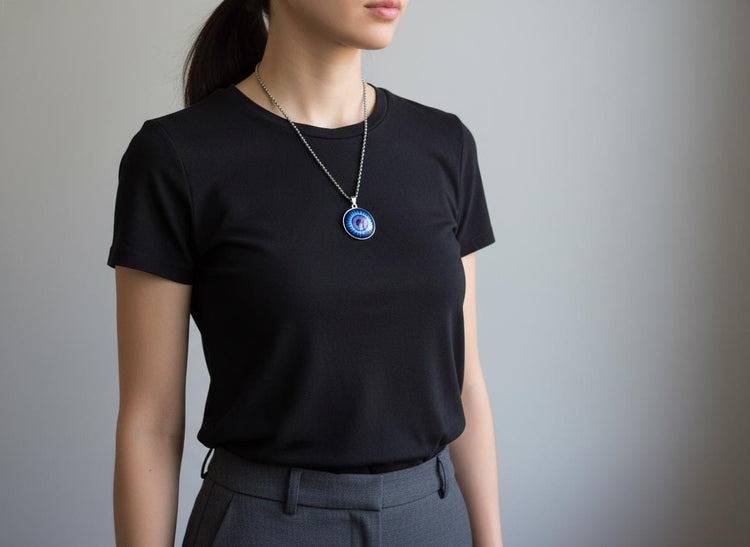 Third Eye Vision Mystical Beauty Charm Necklace: Unique Gift For Him or Her, Spiritual Symbols