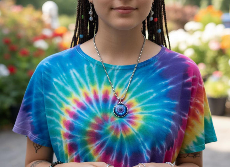 Third Eye Vision Mystical Beauty Charm Necklace: Unique Gift For Him or Her, Spiritual Symbols