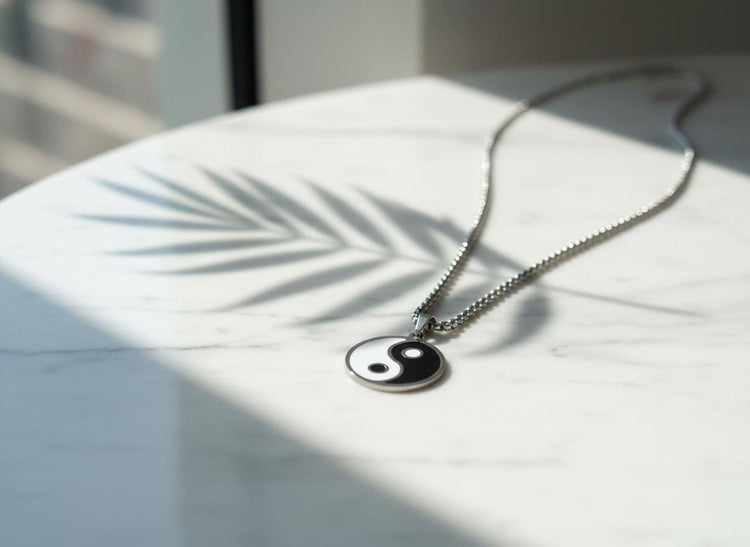 Yin and Yang Eternal Love Mystical Beauty Charm Necklace: Unique Gift For Him or Her, Spiritual Symbols