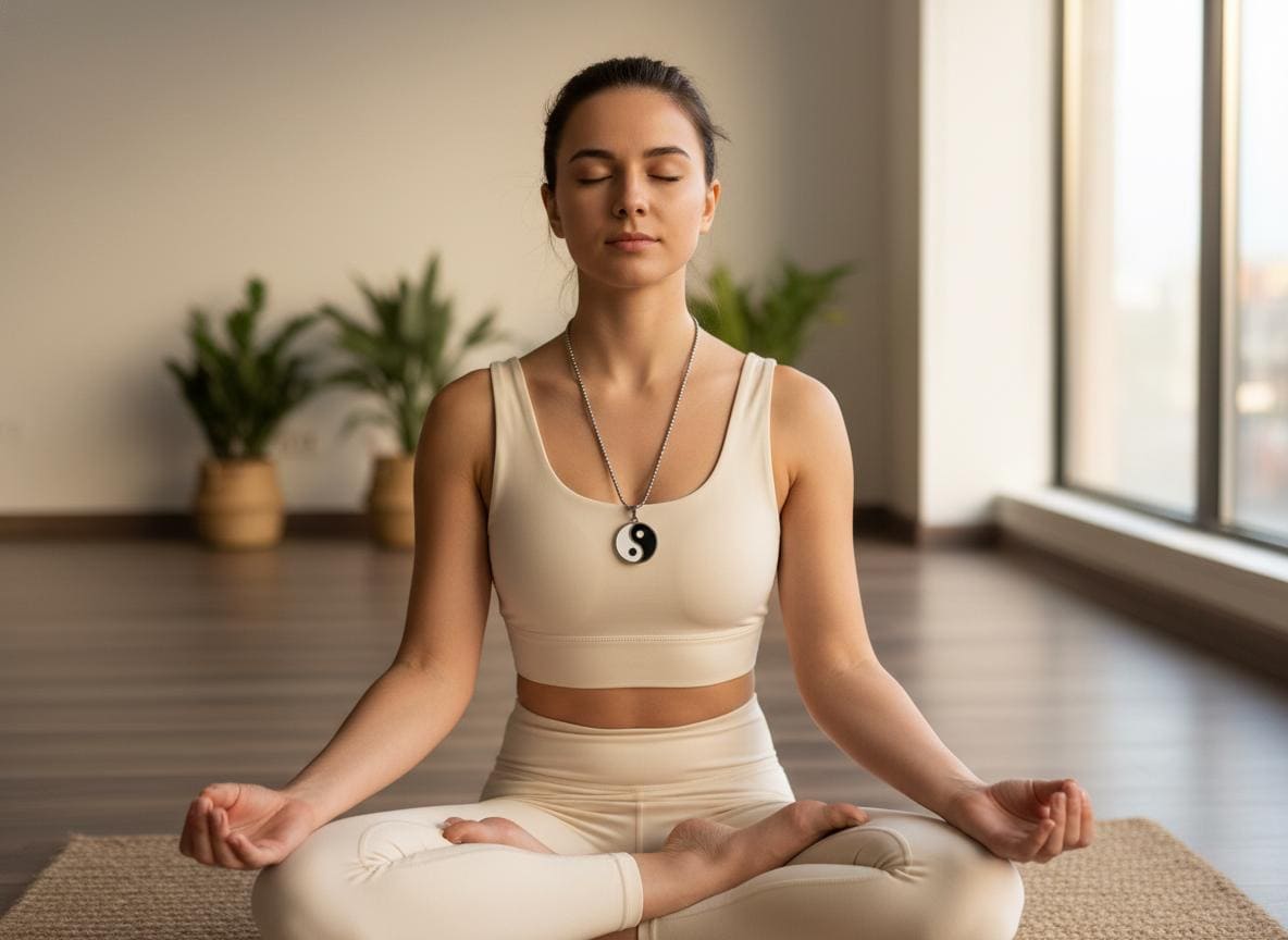 Yin and Yang Eternal Love Mystical Beauty Charm Necklace: Unique Gift For Him or Her, Spiritual Symbols