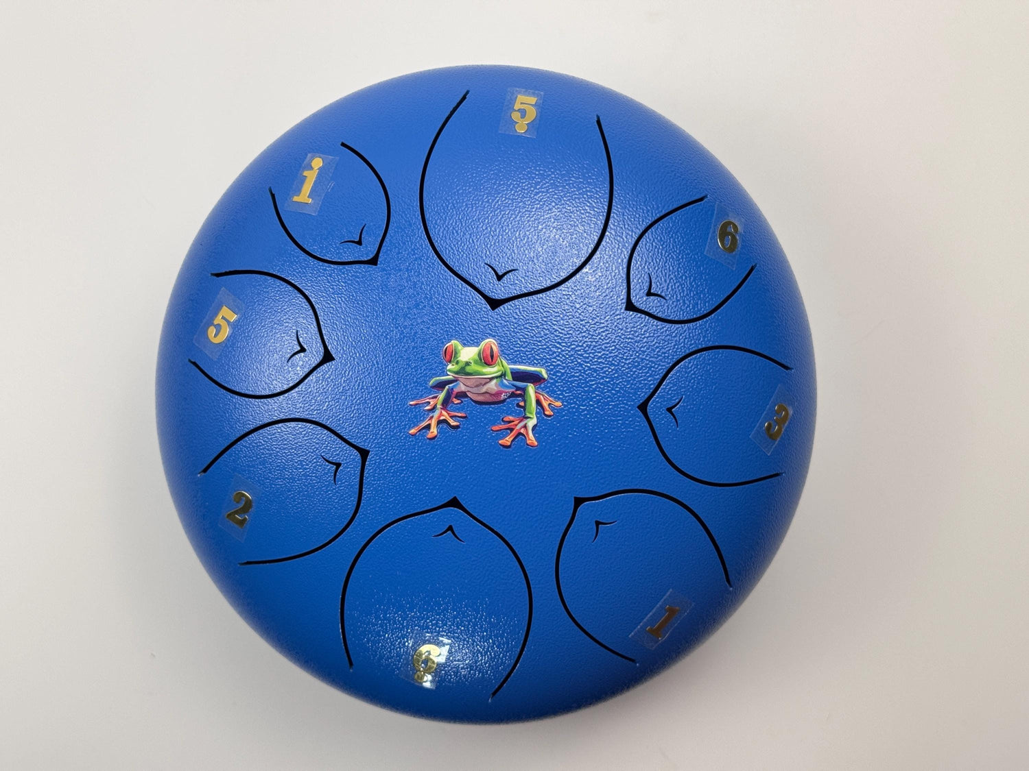 Tree Frog 8" Steel Tongue Drum - Blue F Key - Intuition, Adaptability, and Renewal, Shamanic Drum, Ethereal Drum Vibration, Tank Drum