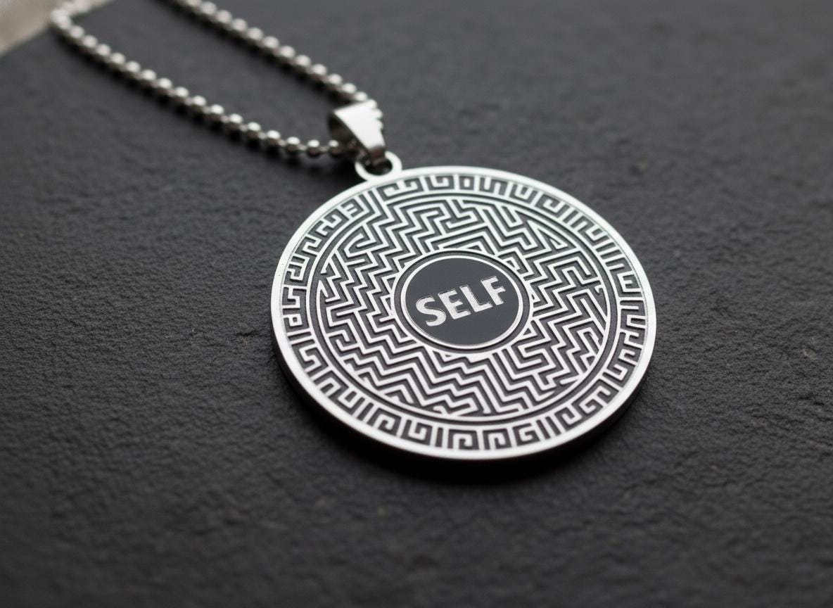 Finding Your Self Mystical Beauty Charm Necklace: Unique Gift For Him or Her, Spiritual Symbols