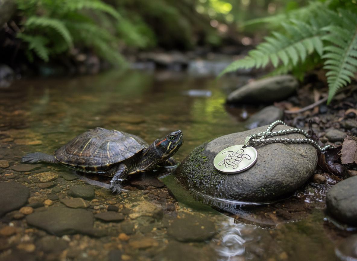 Turtle Power Mystical Beauty Charm Necklace: Unique Gift For Him or Her, Spiritual Symbols