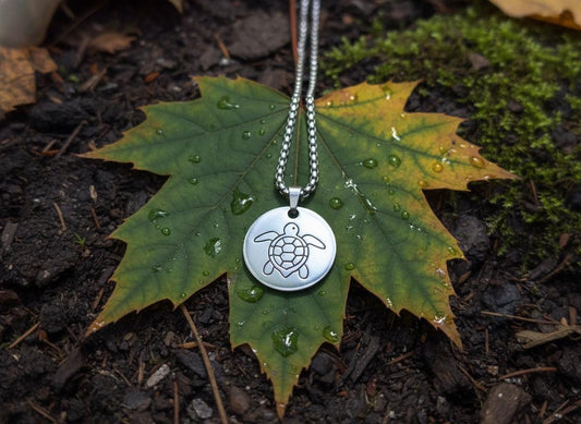 Turtle Power Mystical Beauty Charm Necklace: Unique Gift For Him or Her, Spiritual Symbols