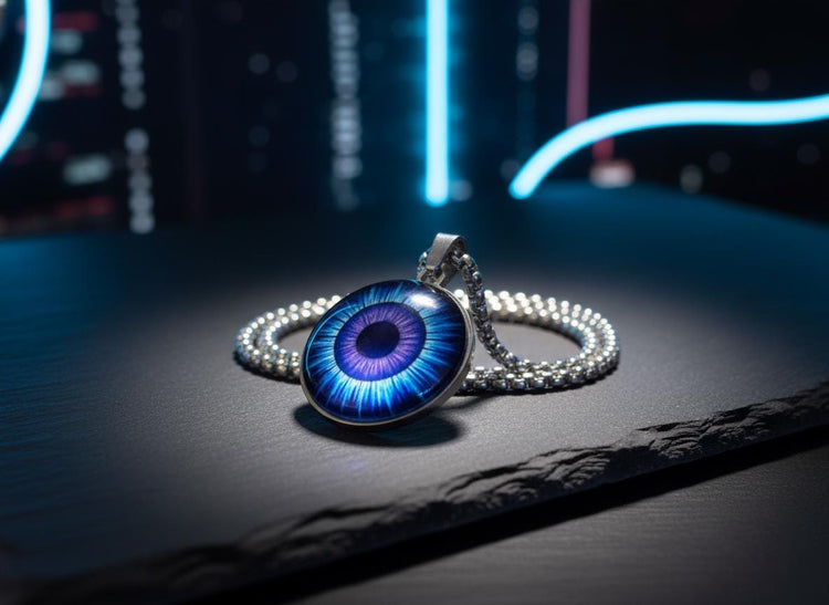 Third Eye Vision Mystical Beauty Charm Necklace: Unique Gift For Him or Her, Spiritual Symbols