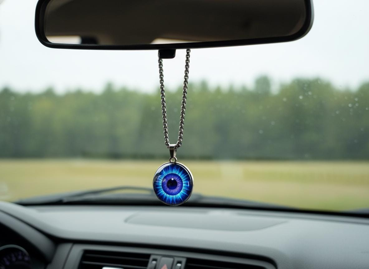 Third Eye Vision Mystical Beauty Charm Necklace: Unique Gift For Him or Her, Spiritual Symbols