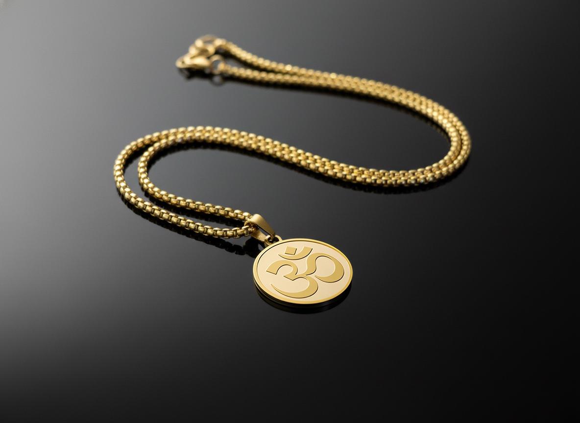 OM Symbol Mystical Beauty Charm Necklace: Unique Gift For Him or Her, Spiritual Symbols