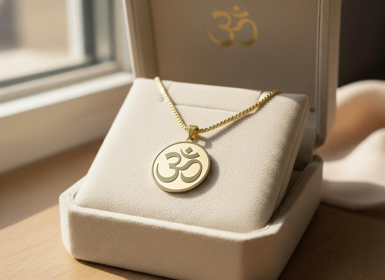 OM Symbol Mystical Beauty Charm Necklace: Unique Gift For Him or Her, Spiritual Symbols