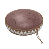 Harmonic Lotus 14" Steel Tongue Drum with Carry Case - 15 Note C Tune