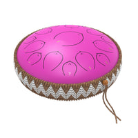 Harmonic Lotus 14" Steel Tongue Drum with Carry Case - 15 Note C Tune