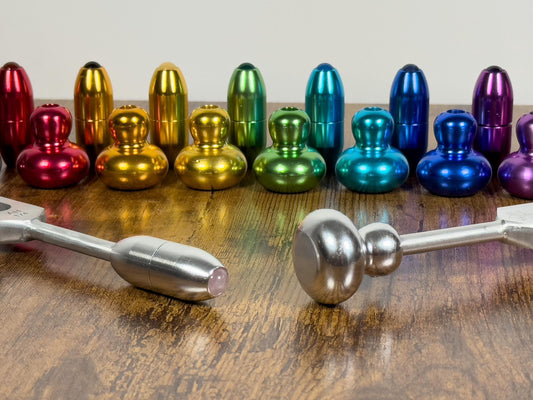 20pc Set - Crystal Handle Extender and Weighted Boot Bundle - Ultra Smooth, Stimulate Meridian Lines and Chakra Centers, Massage