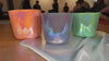 Premium clear crystal singing bowls displayed for sound healing, meditation, and energy balancing practices.