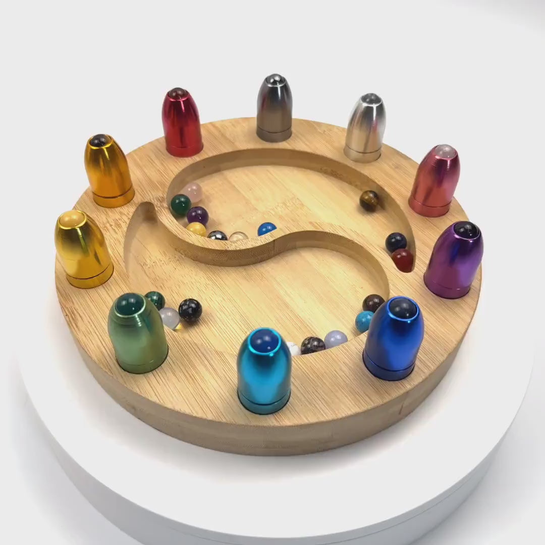 10pc Holder for Crystal Massage Attenuator Handle Set - Holds Gemstone Boots with Tuning Forks Attached for Easy Storage and Retrieval