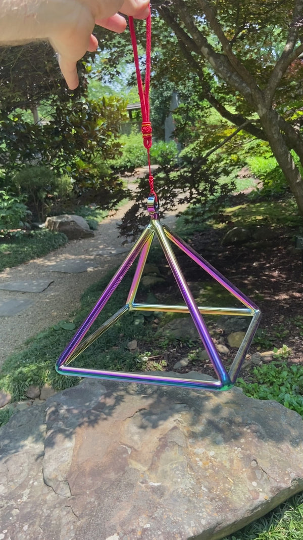 Titanium Color Pyramid Meditation Tool Demo