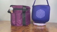 Morganite, Amethyst, Sapphire Gemstone Infused - Perfect Pitch 432Hz - F-Note Heart Chakra Bowls, Carry Bag, Sound Vibration, Gift For Her
