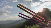 Unweighted Set Of All 9 Solfeggio Frequencies Best Tuning Forks For Healing With Individually Marked Bags and Strikers
